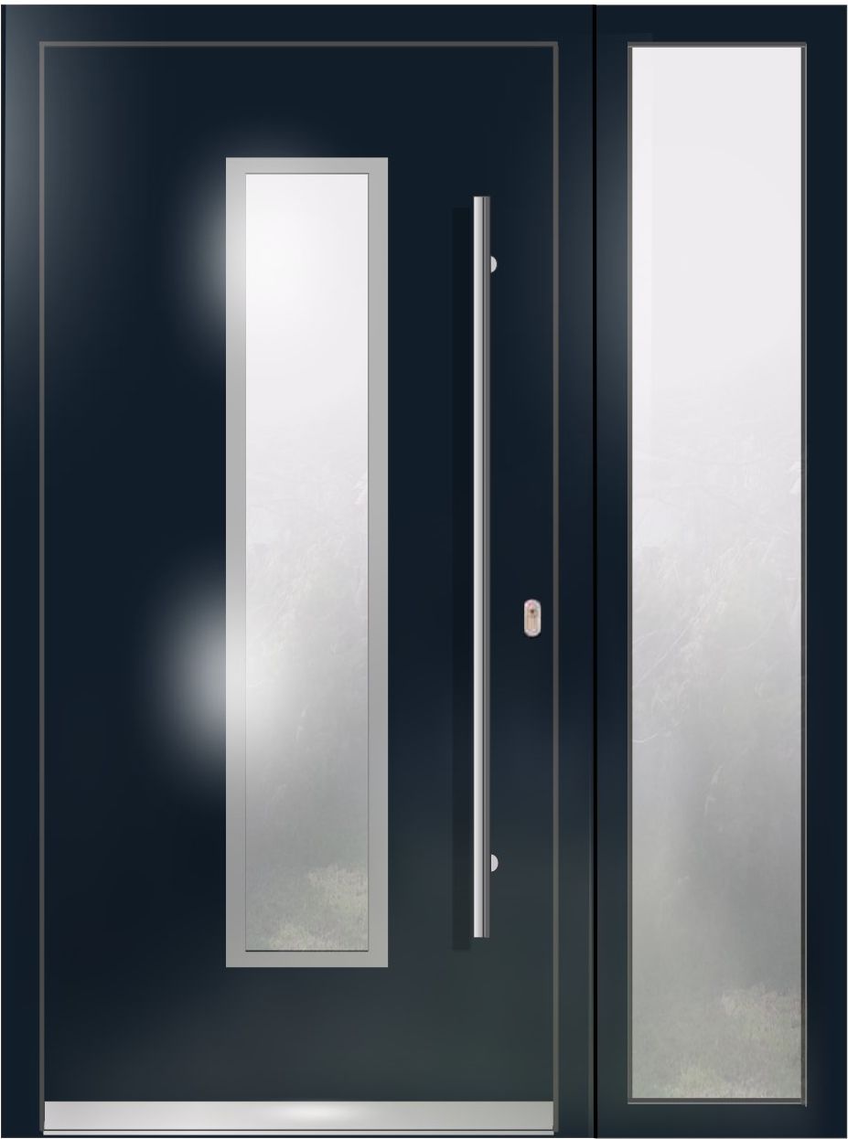 Model LA21 + 1 Luminator lateral WH100 Alu cu PVC Usa de intrare Welthaus